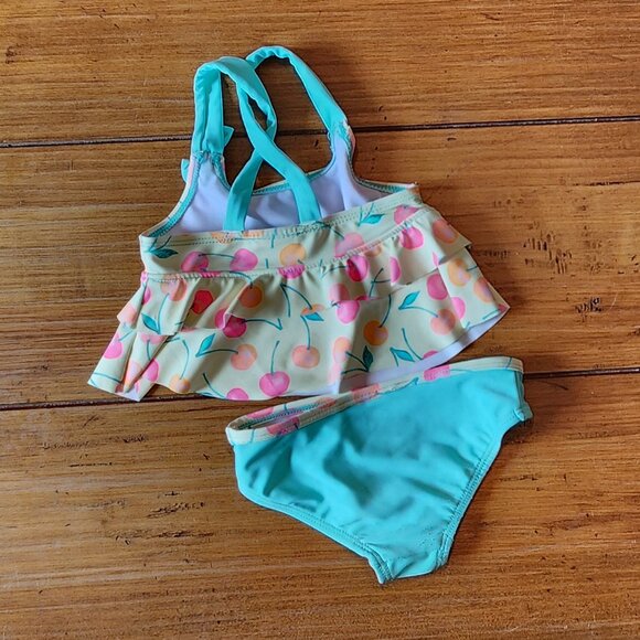 Shelloha Baby Girl Two Piece Swimsuit UPF50+  Size 12 Months - Picture 3 of 5